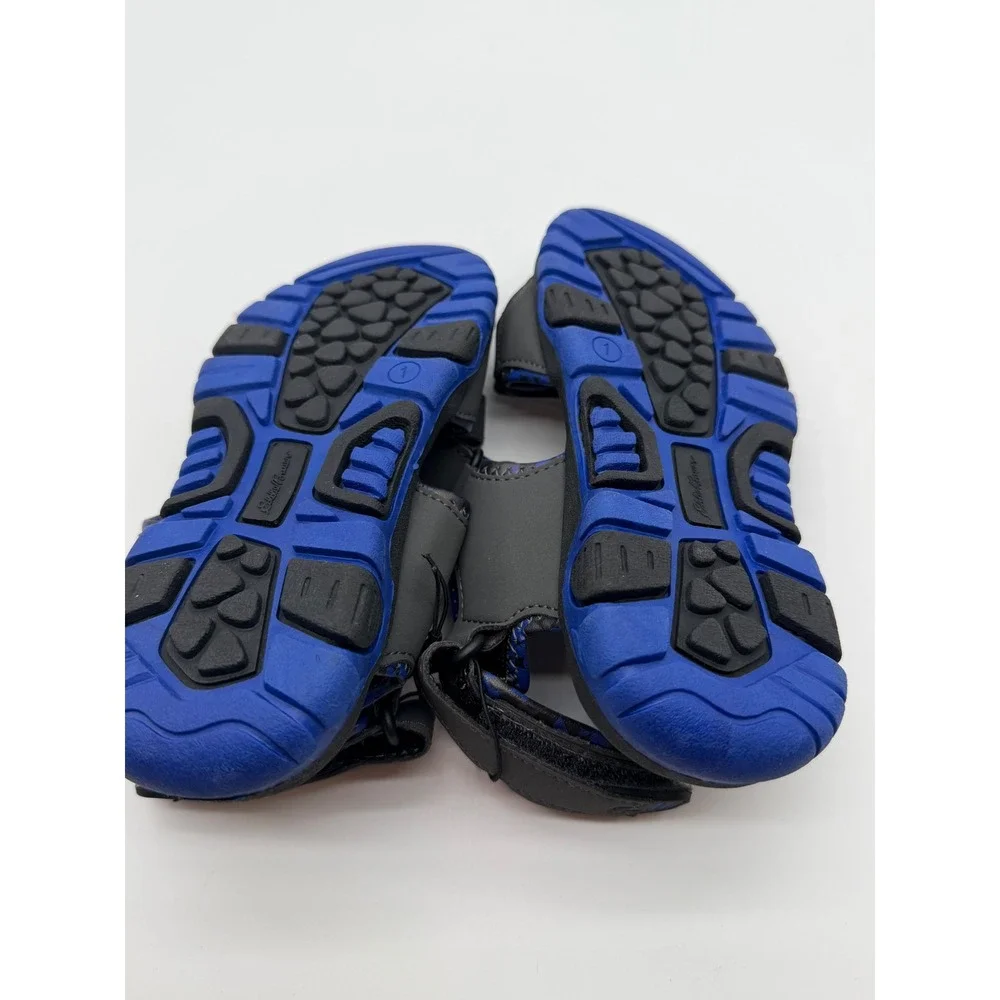 Eddie Bauer Jordan Kids Grey‎ Blue Camo Sport Sandals Size 1